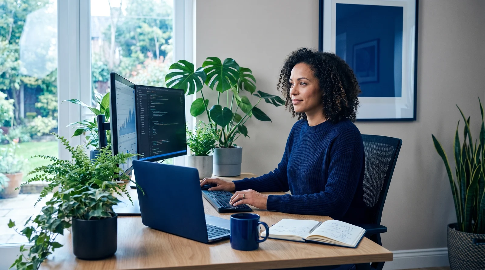 Bringing Nature Indoors: How Biophilic Design Boosts Remote Work Productivity
